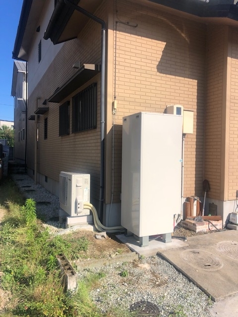 岡山住宅リフォーム 岡山市北区で給湯器リフォーム（電気温水器→エコキュート）施工事例の画像